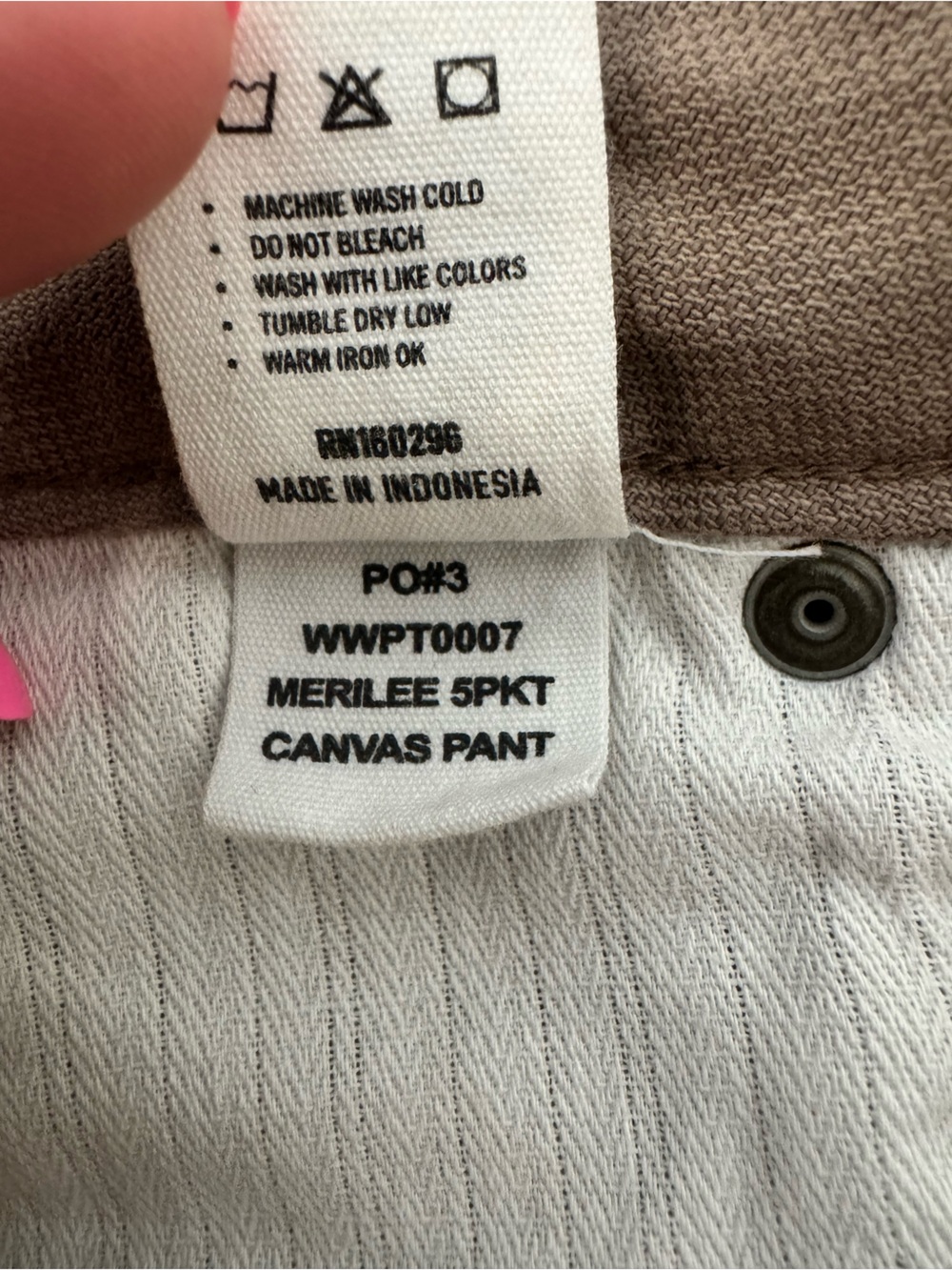 ROWAN Marilee 5-Pocket Pant Size 25 in Stone - Picture 12 of 15